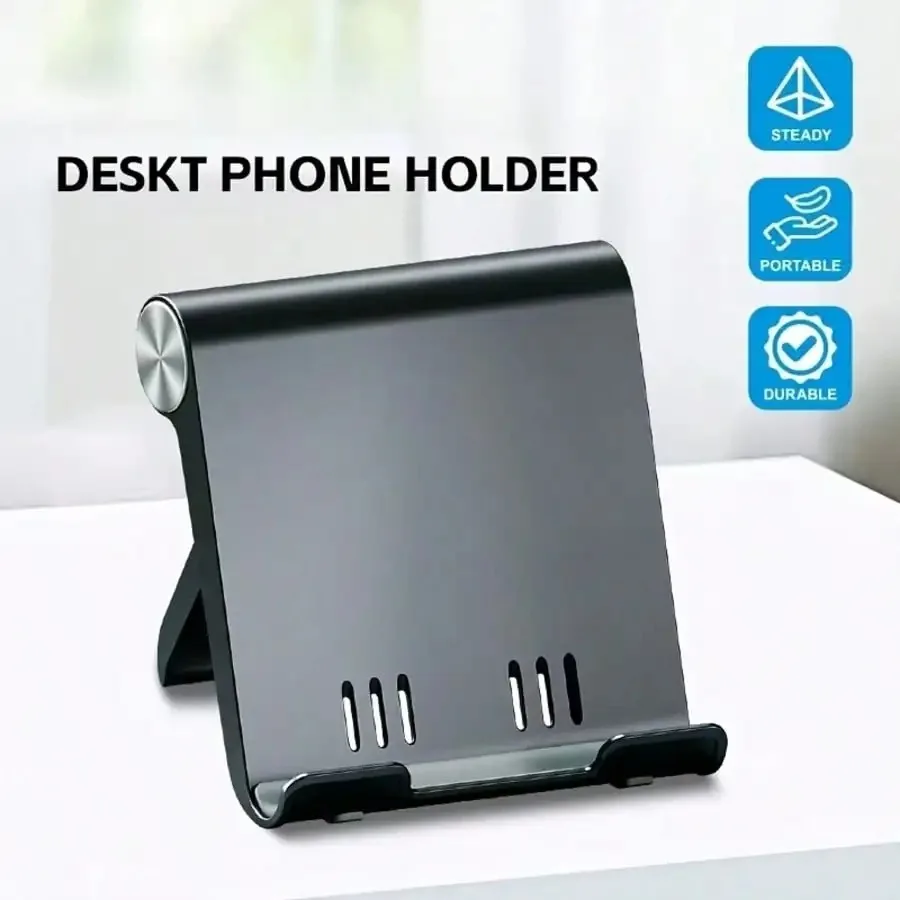 Compact and Lightweight Universal Phone and Tablet Stand for Storage and Portability