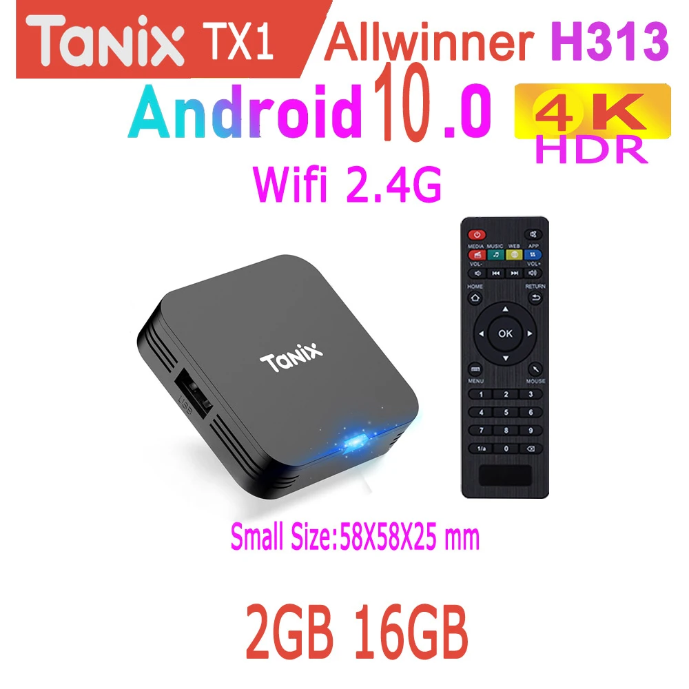 Appareil de streaming 4K Ultra HD Google avec Allwinner H313 Quad-core