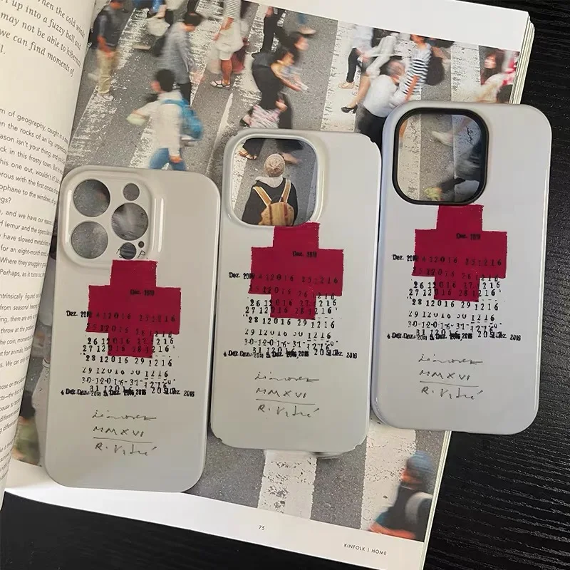 Vintage Red Cross Art Anti-Drop Phone Case - Stylish and Durable Cover