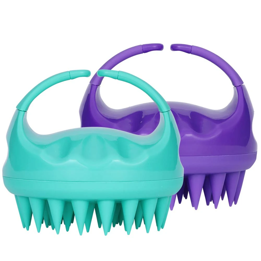 

Silicone scalp massage brush head massager