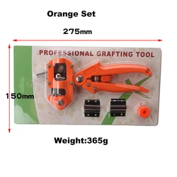 Garden Grafting & Pruning Tool Kit - Comprehensive Cutting and Grafting Set (Set 1 Orange)