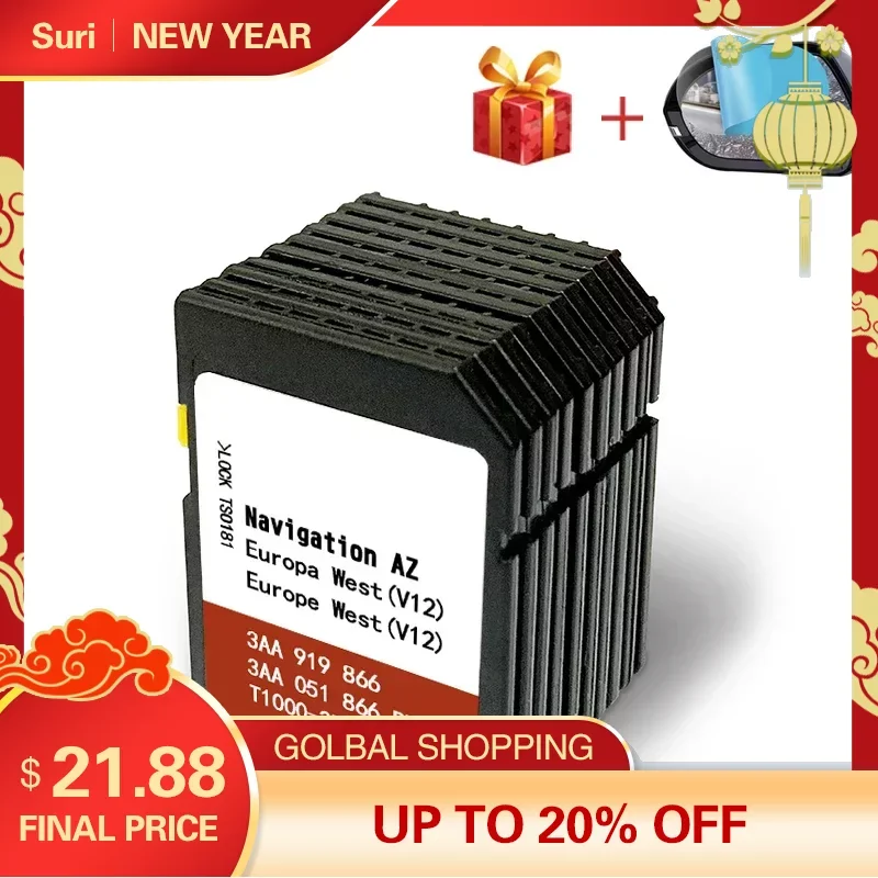 Mappa Di Aggiornamento Delle Navigazioni Per Volkswagen Rns 315 Az V12 Western Europe Gps Sd Card Vw Muslimat Nav