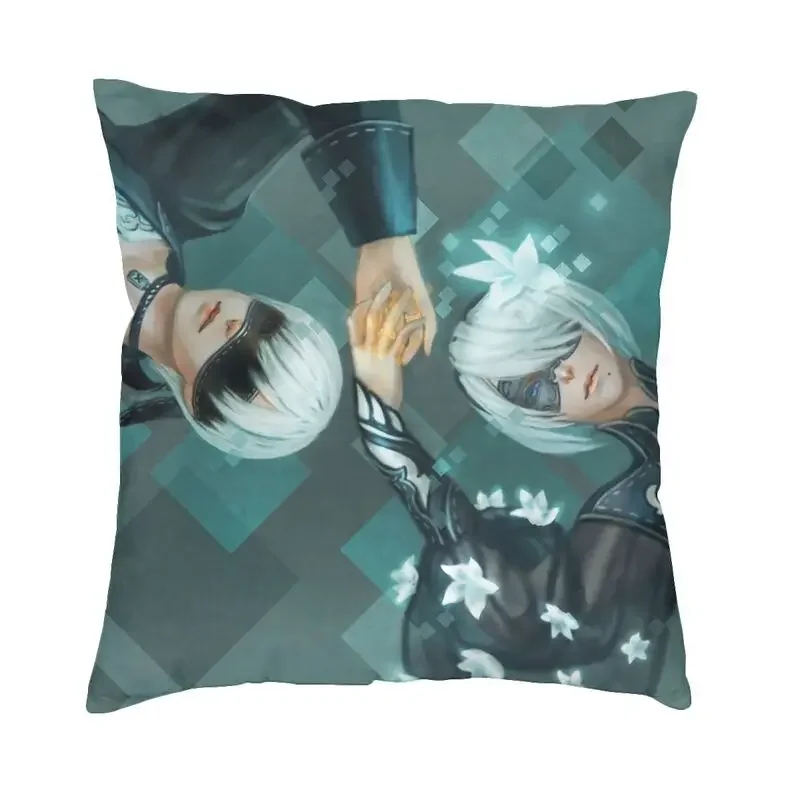 Nier Automata Anime Game Fodera Per Cuscino Divano Home Decor Yorha Sexy Girl Square Throw Pillow Cover Federe