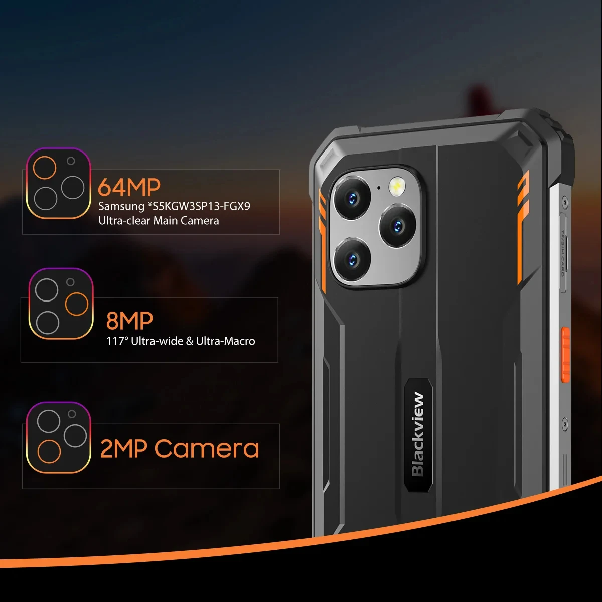 Blackview BV8900 PRO 頑丈なスマートフォン 6.5 インチ FHD 2.4