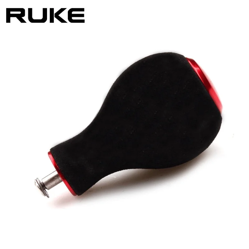 Ruke New1pc Fishing Reel Handle Knob Rocker Accessory Materails EVA Include Metal Shaft With 2pcs Bearing  4pcs Washers Reel DIY