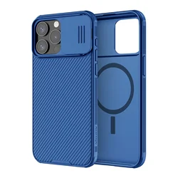 Nillkin CamShield Pro Magnetic Magsafe Case with Camera Protection for iPhone 15 Pro (CamShield Blue)