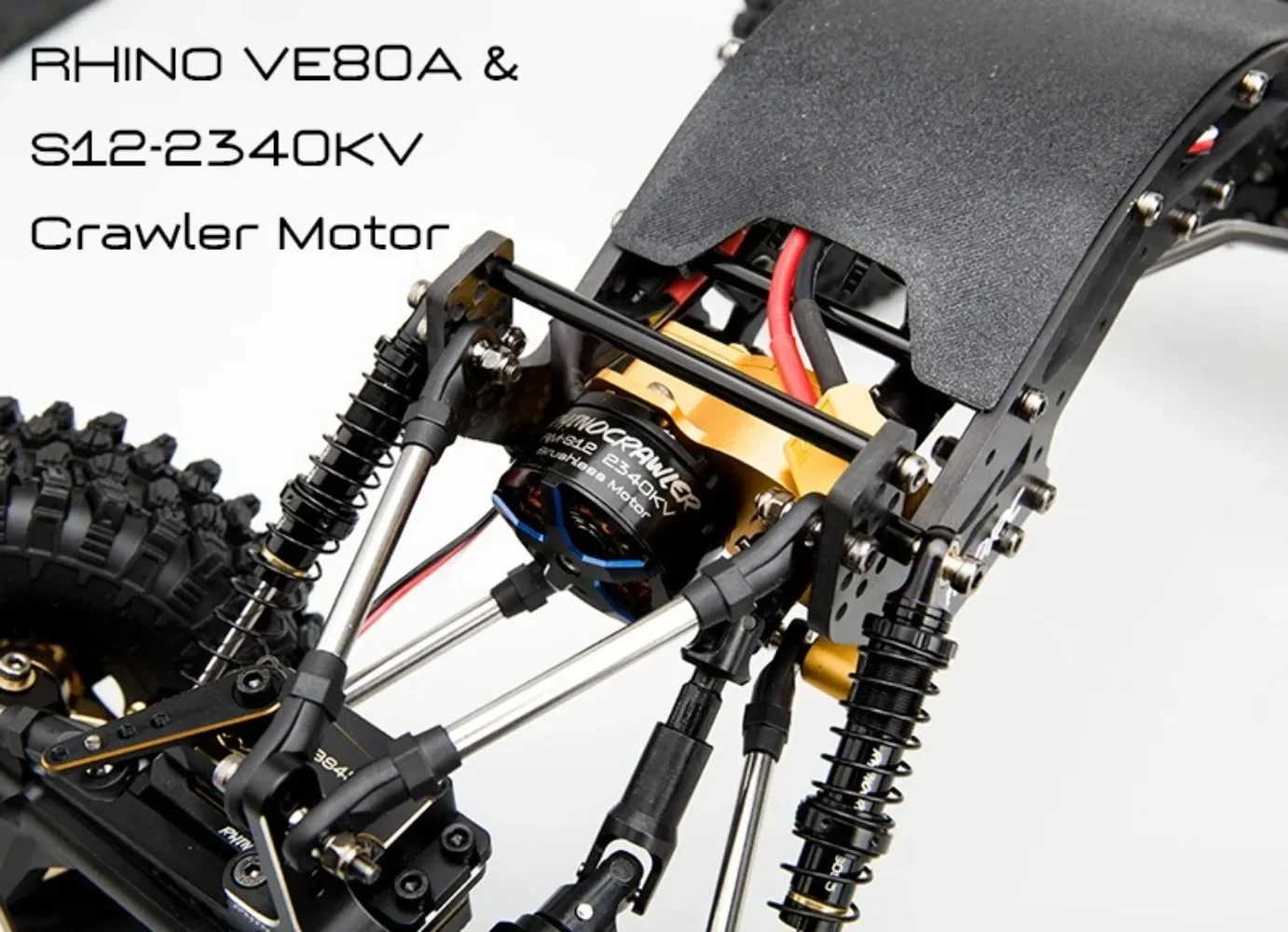 RhinoRC YUE ONE V2 RC Crawler Chassis 1/10 RTR Rig Edition 80A ESC