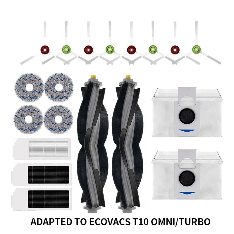 

Vacuum Cleaner Robot Filter Side Brush Cleaning Cloth For Ecovacs Deebot X1 OMNI T10 TURBO Spare Parts Dust Box Accesso