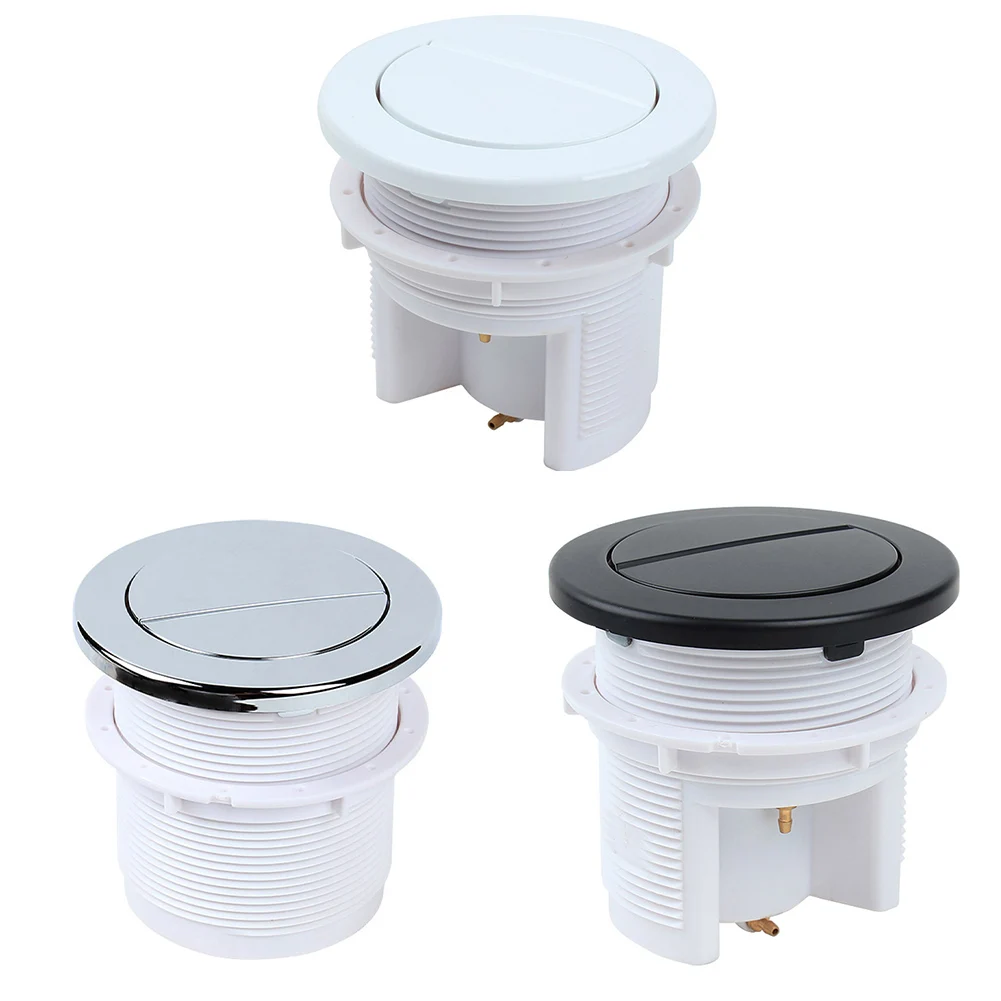 Twin Hose Toilet Push Button Dual Flush Air Type Pneumatic Flush Switch Home Improvement Bathroom Fixture
