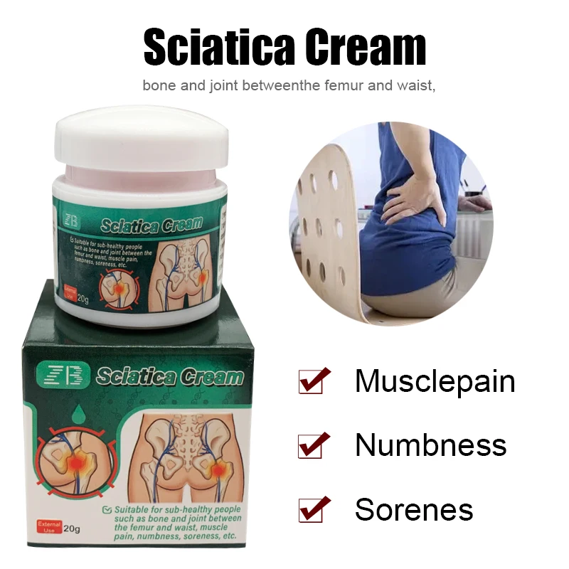 20g Sciatica Ointment Body Joint Wrist Neck Back Pain Relief Dressing Arthritis Rheumatism Lumbar Herniation Analgesic Cream knee pain relief cream pain relief cream skin care ointment