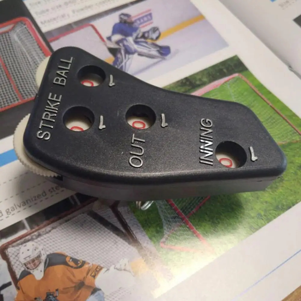 4 Wheel Referee Counter Lanyard Referee Indicator Baseball Clicker Umpire Clicker Umpire Gear Gym Sports Indicator baseball referee counter
