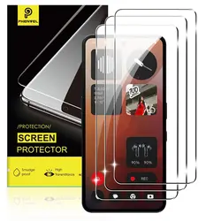 Premium Crystal Clear Tempered Glass Screen Protector - 3pc 1 bag