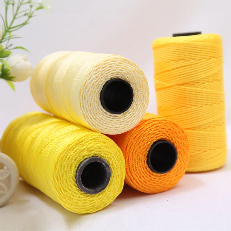 1Pc 110g Summer Light Ice Nylon Silk Thread Crochet Yarn For DIY Crochet Bag Hat Shoes hand knitting yarn doll amigurumi slipper 5