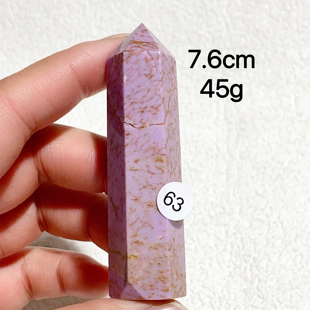 1PC Natural Crystal Phosphosiderite Tower Reiki Energy Spiritual Meditation Home Decor Gem Crystal Gift 5