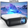 HAPPRUN Projector, native 1080P Bluetooth projector, portable outdoor, full HD mini projector, home bedroom speaker 1