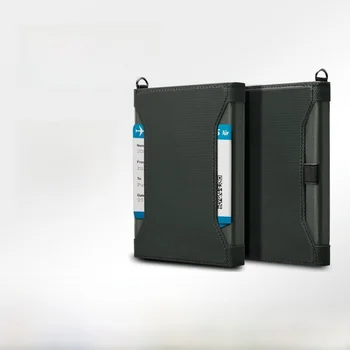 Borsa Porta Documenti da Viaggio Multifunzione, Porta Passaporto e Biglietti, Stile Urbano Minimalista, Portafoglio Passaporto in Pelle PU
