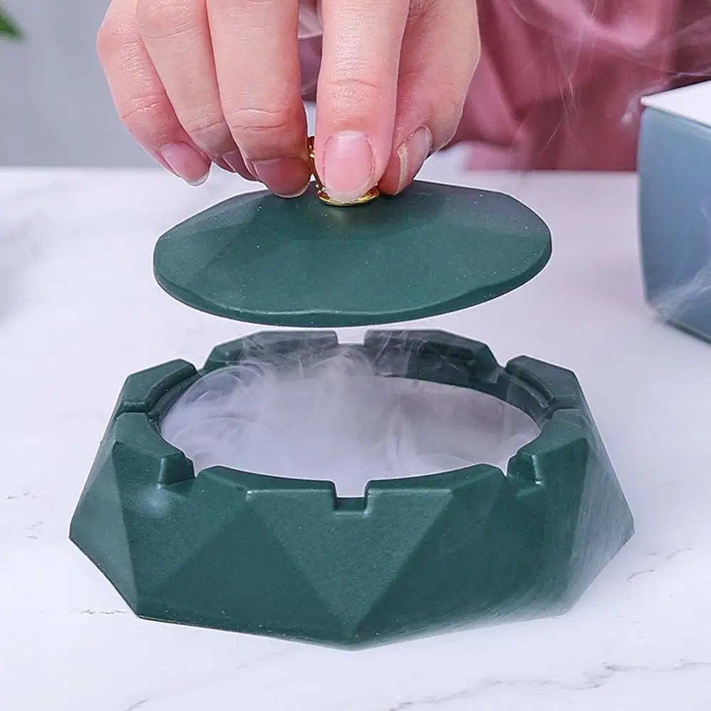 Stainless Steel Ashtray Round Windproof Ashtrays with Rotating Lid for Home Garden Outdoor Indoor Smoking Accessory cigarettes ashtray,stainless steel ashtray,metal ashtray