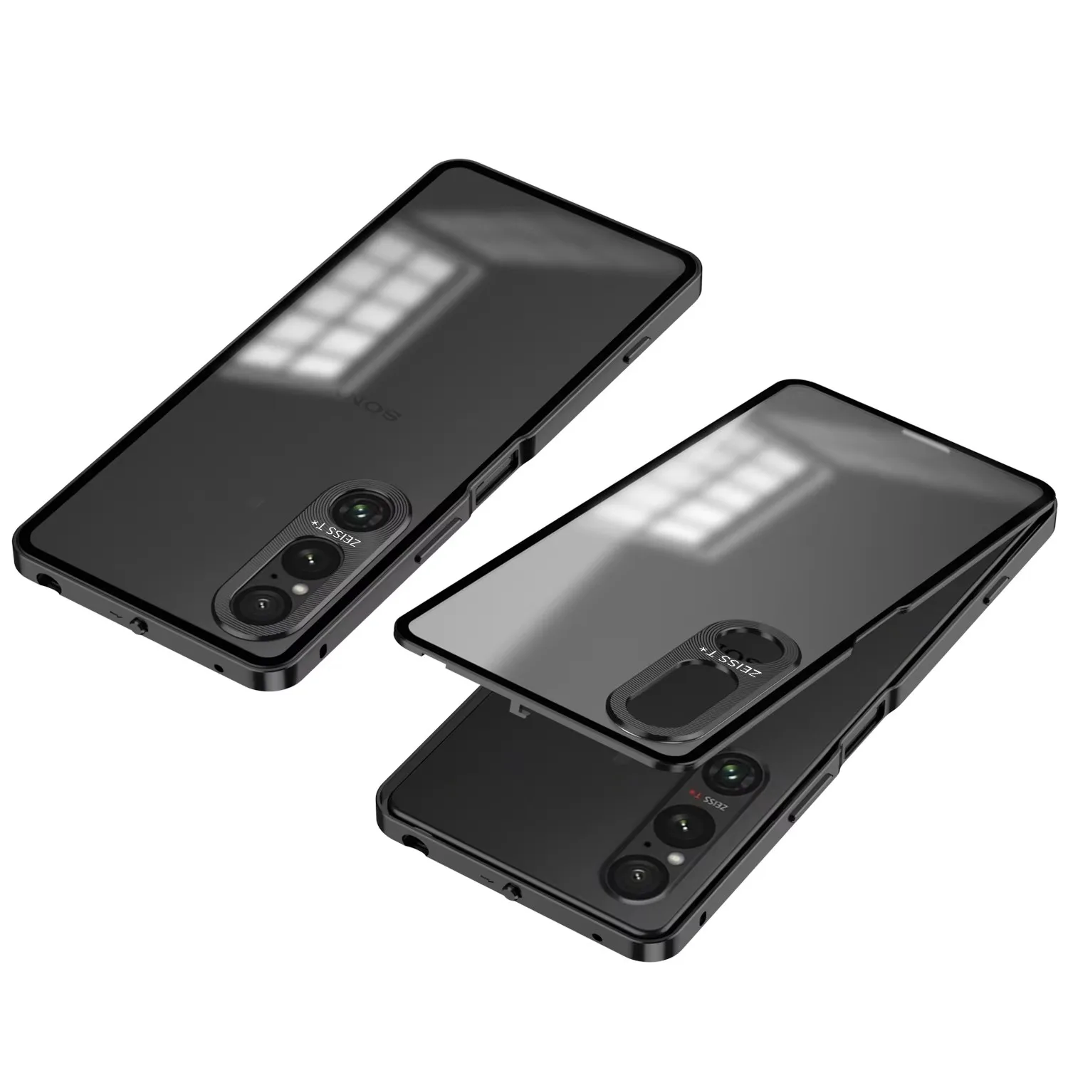 Premium Aluminium Alloy Magnetic Case with Matte Acrylic Back
