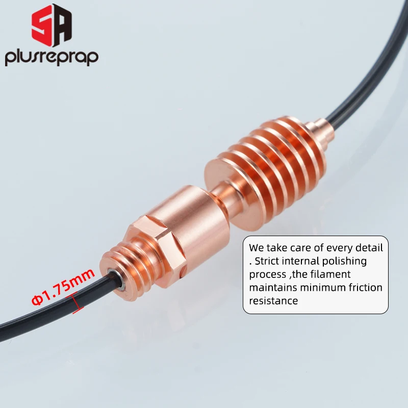Heatbreak V2.0 Padrão High Flow Upgrade Titanium Cobre Core Fibra de Carbono Fit para Pha-etus Hot End - Imagem 3