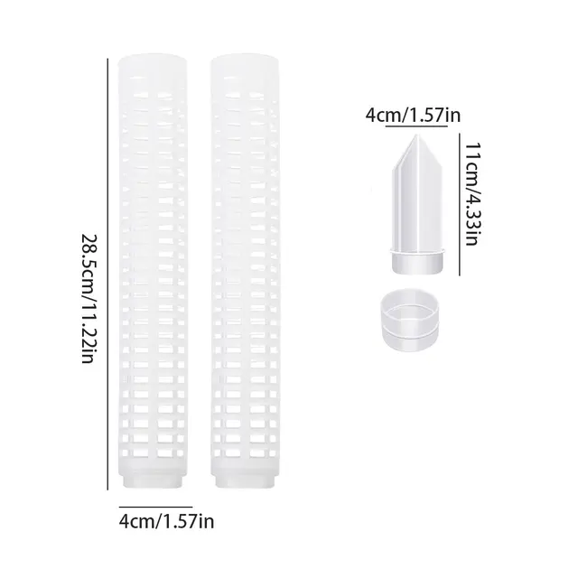 Csomag 2 Hegymászó Növény Pólusra Rakható Függőleges Üreges Tartó Talaj Tüskés Csatlakozó Kikötő Kertész - Image 5