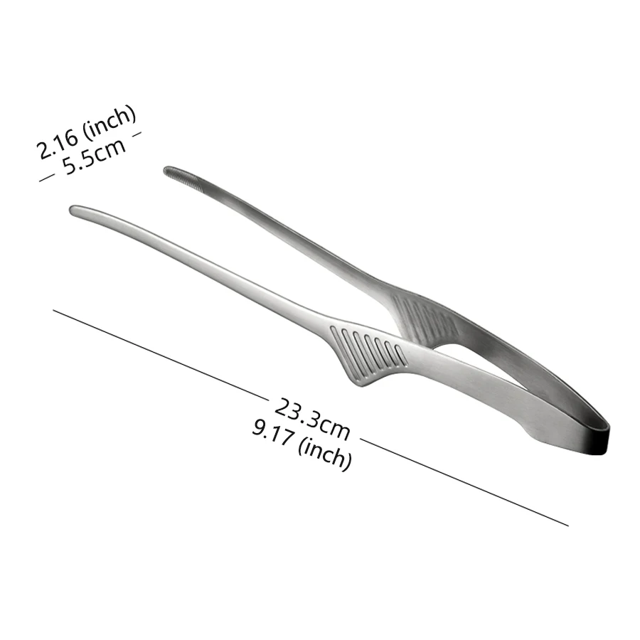 Food Tongs Stainless Steel BBQ Steak Grilling