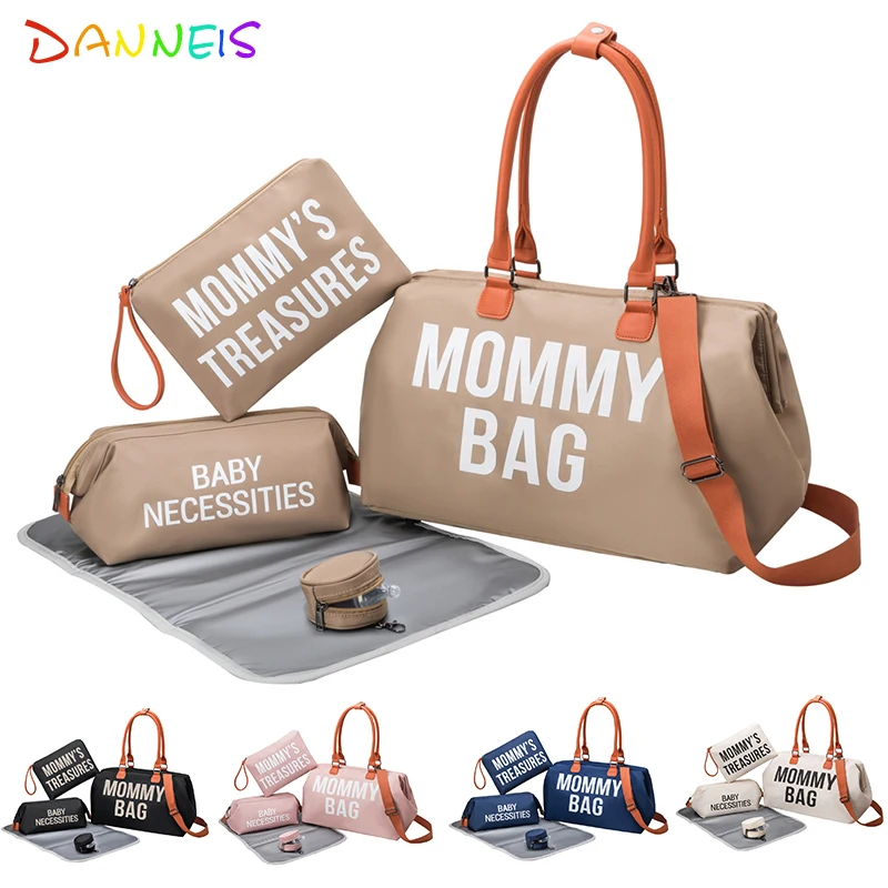 5PCS Diaper Bag, Diaper Bags for Baby, Baby Bags Tote for Moms