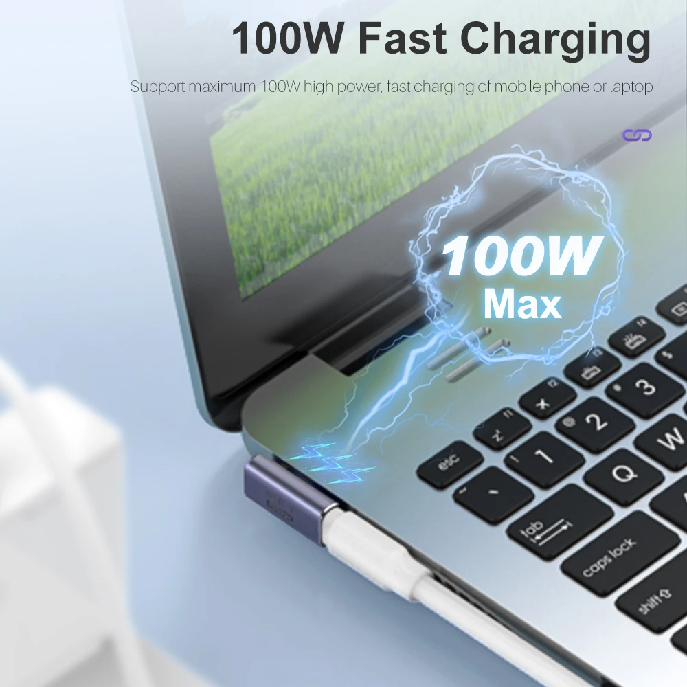 ݵ USB4.0 Ʈ 3 , USB C CŸ,   ڼ  ̺, 8K @ 60Hz, 40Gbps, 100W