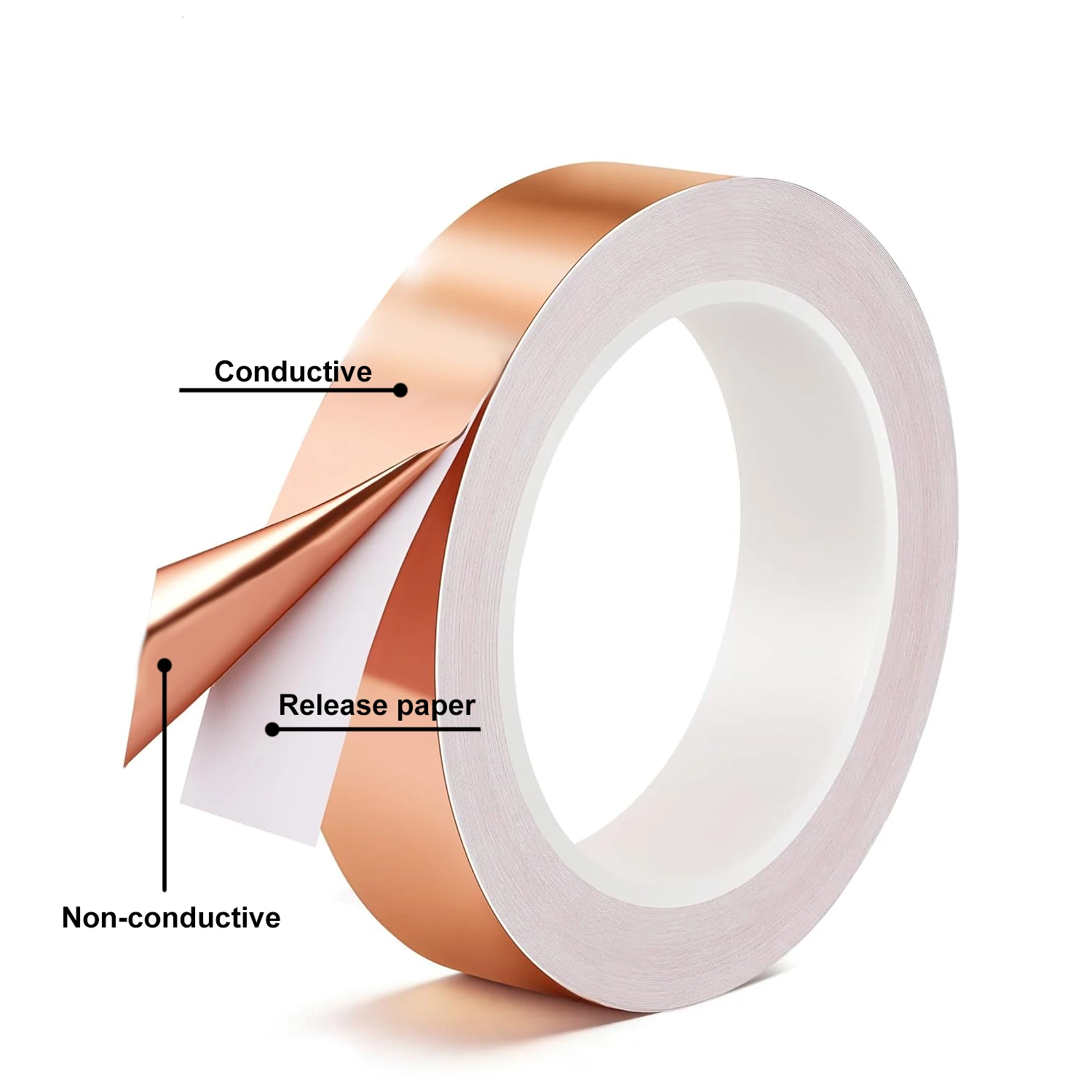 Versatile Adhesive Conductive Copper Foil Tape - Multiple Widths, 20M Length
