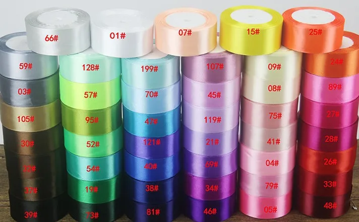 6mm 10mm 15mm 20mm 25mm 38mm 50mm Silk Satin Ribbons for Wedding Christmas Birthday Party Gift Wrapping