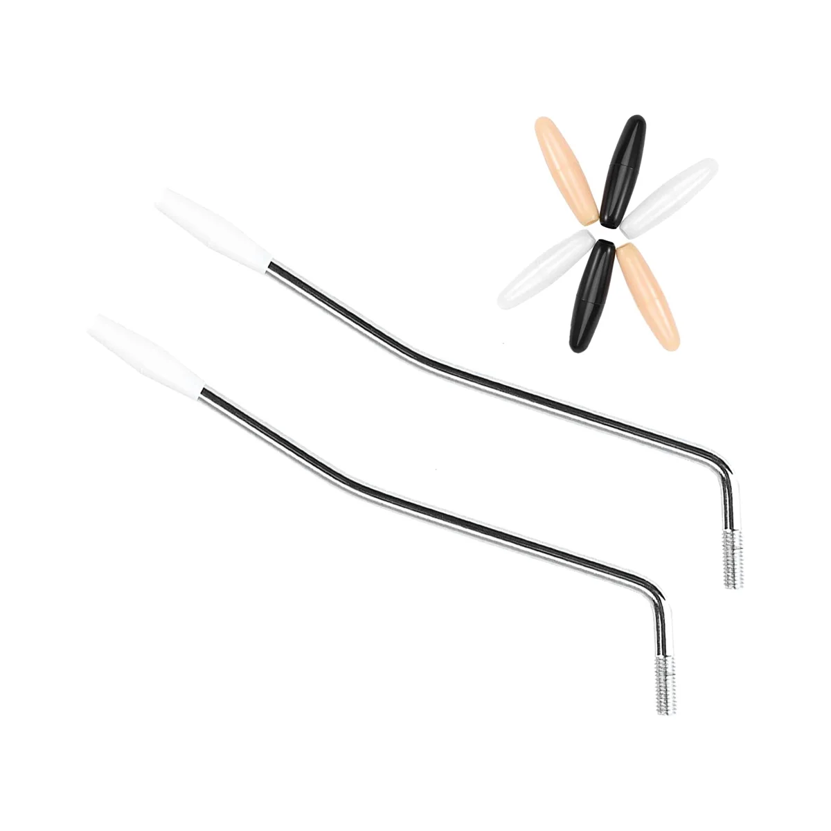 2 Pezzi 5/6Mm Thread Tremolo Arm Whammy Bar, Braccio Tremolo In Metallo Con Punta Per Sistema Tremolo Per Chitarra Elettrica Stratocaster
