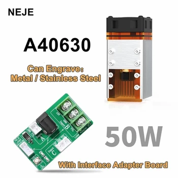 NEJE A40630 Laser Module Kit 50W Square Spot 450nm TTL for Profession CNC Laser Engraver Metal/Stainless Steel Carving