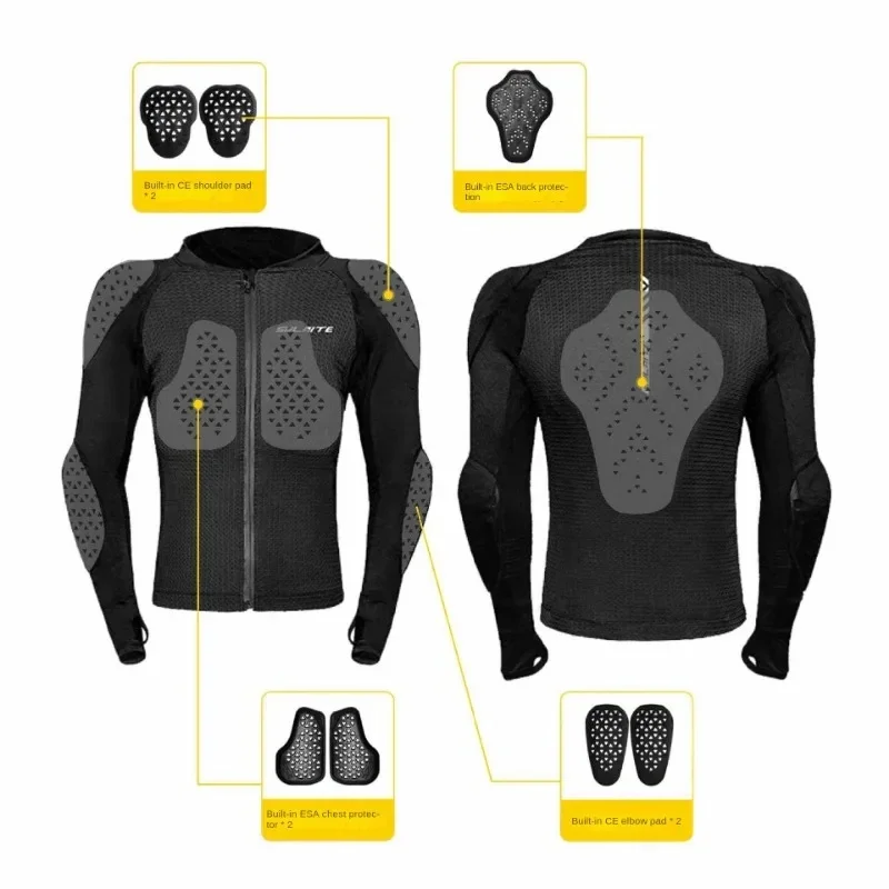 Men Motorcycle Jacket Body Armor CE Certified Summer Downhill Motocross Riding Clothing Protection Racing Jacket