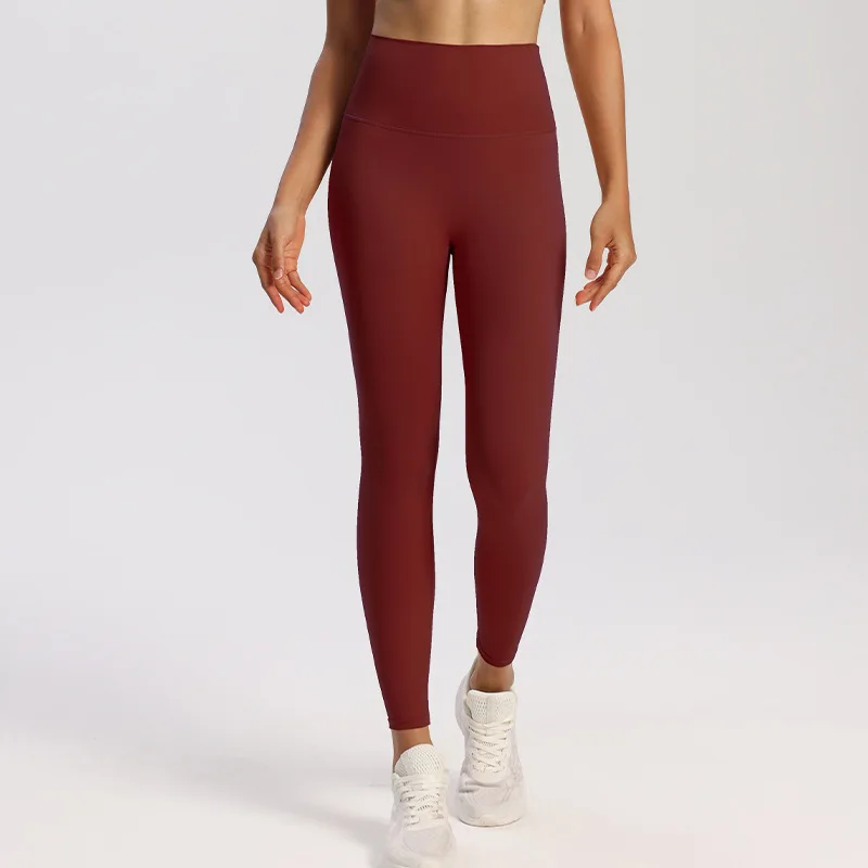 Women's Nine-point Trousers Leggings High-waisted Seamless Yoga Sports Pants High-stretch Leggings Running Fitness Pants