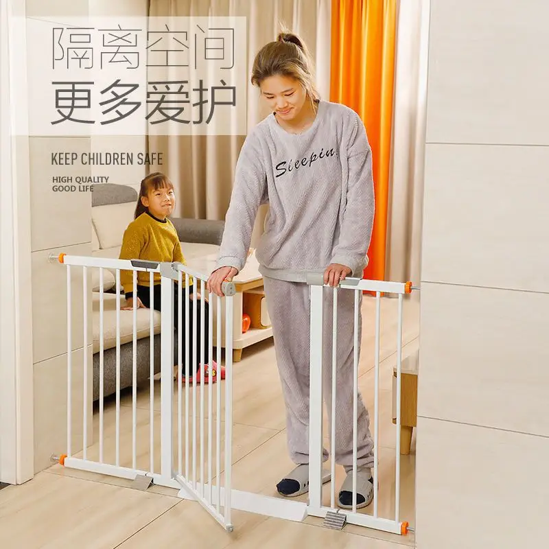 

Baby Staircase Entrance Guardrail Door Home Indoor Security Fence No Punching Fence Protective Railing Cat Dog Manufacturers