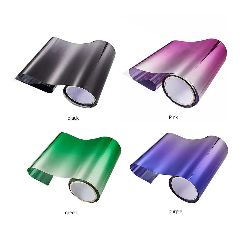 20x135cm Top Front Windshield Foil Solar Protection Gradient Black Car Tinting Film Sunshade for Driver Driving
