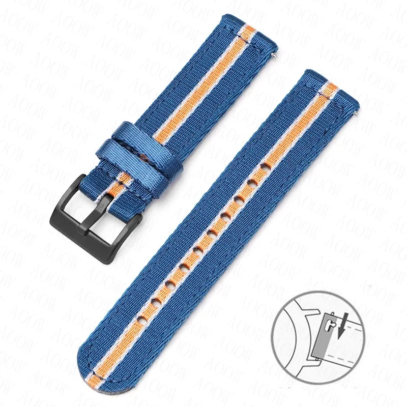 Premium Quick Release Nylon Fabric Strap - Universal Canvas Replacement Watch Band