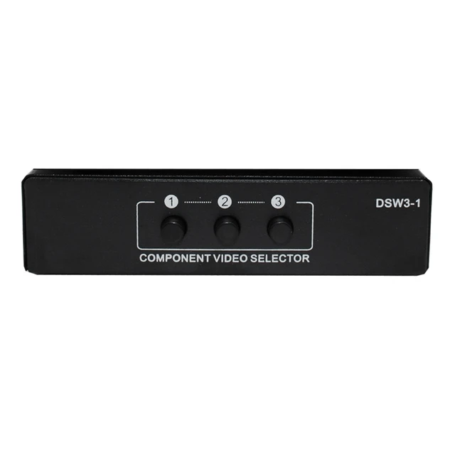 Коммутатор компонентов RGB, переключатель 5 RCA, 3-сторонний YPBPR-кабель, коммутатор компонентов AV для PS2 Wii, DVD-плеера, ТВ 6