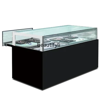 A56 Display cabinet Commercial dessert West Point cake Refrigerated cabinet Air-cooled single-layer right-angle boutique cabinet