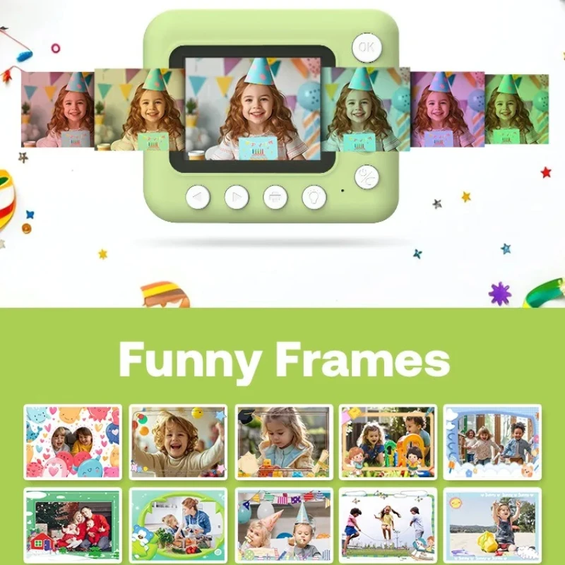 Kids Camera Set for Instant Prints, Perfect Child Gifts for Birthday and Festivals, Point & Shoot Cameras for Kids 5