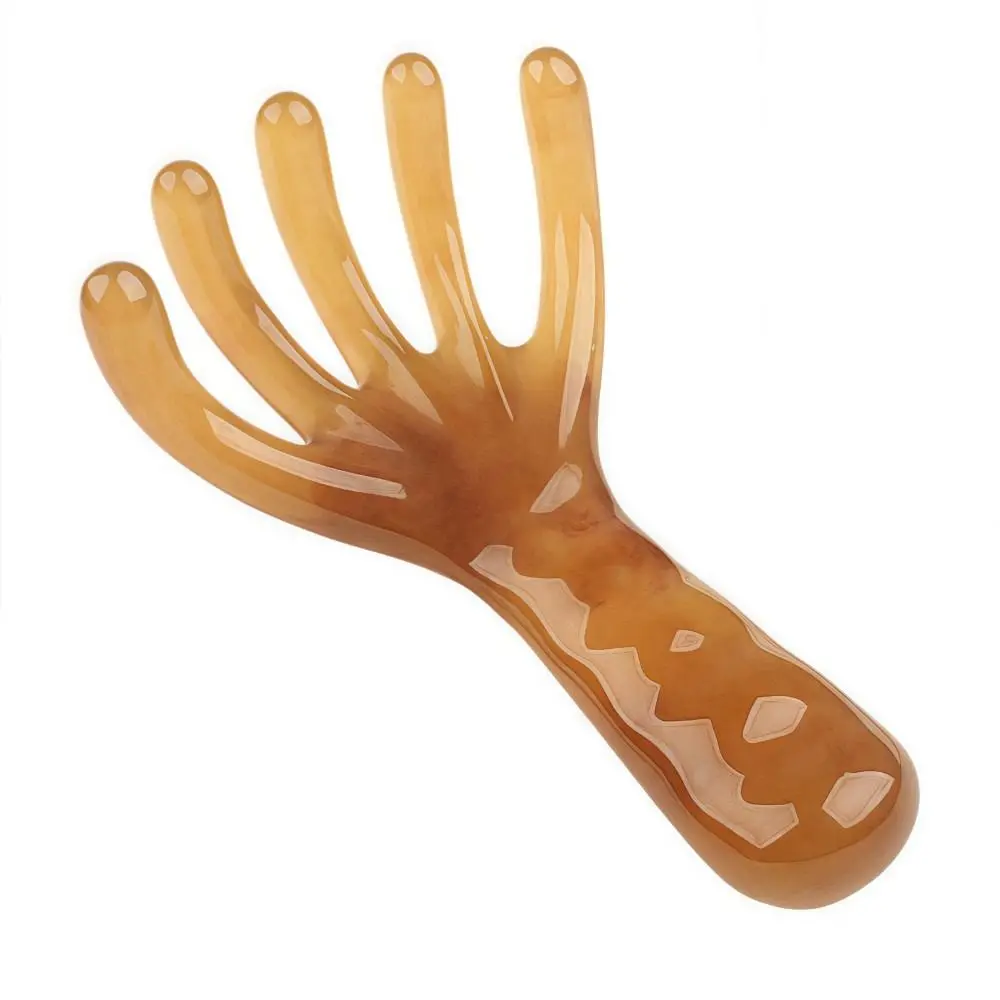 Five-Claw Head Meridian Massage Comb Resin Anti-static Back Scratcher Handheld Multifunctional Long Handle Comb