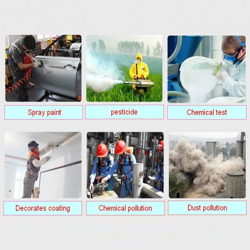 15/17 in 1 chemical respirator gas mask paint insecticide spray silicone full face mask filter for lab welding gas mask dust mask gas respirator face respirator dustproof respirator