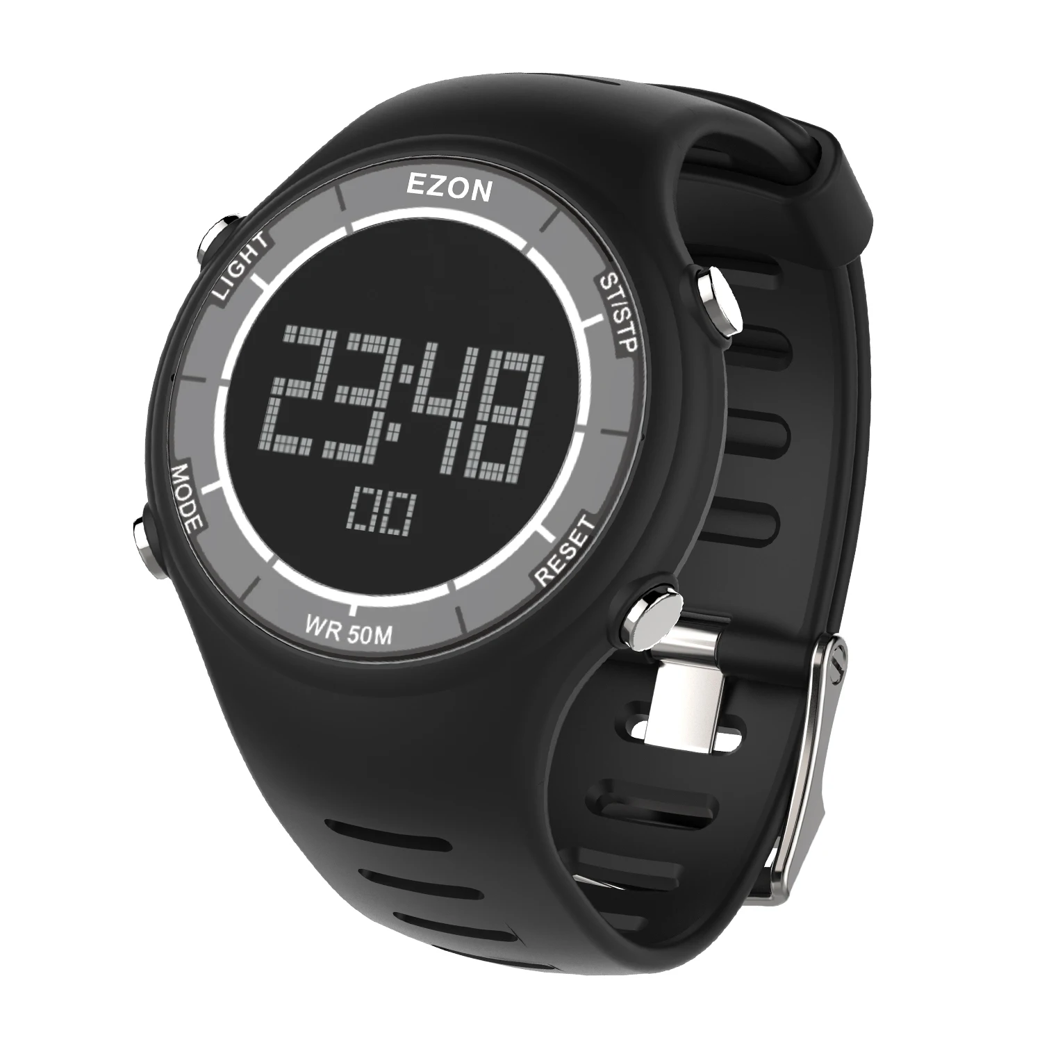 Men's Digital Sport Watch for Outdoor Running with Alarm Clock Stopwatch and Countdown Timer 50M Waterproof EZON L008 2