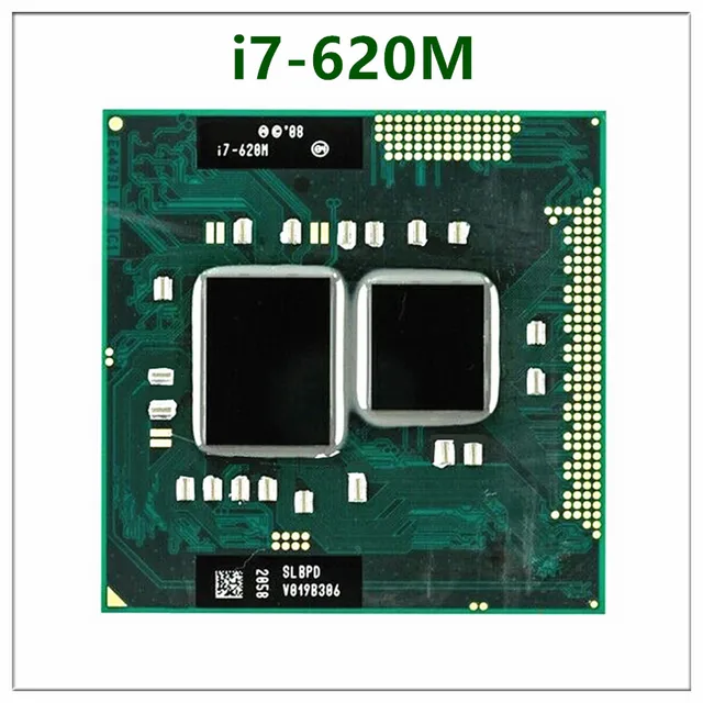 I7 620m i7-620M SLBTQ cpu 4M 2.66GHz 3333 MHz ordinateur portable double cœur 1
