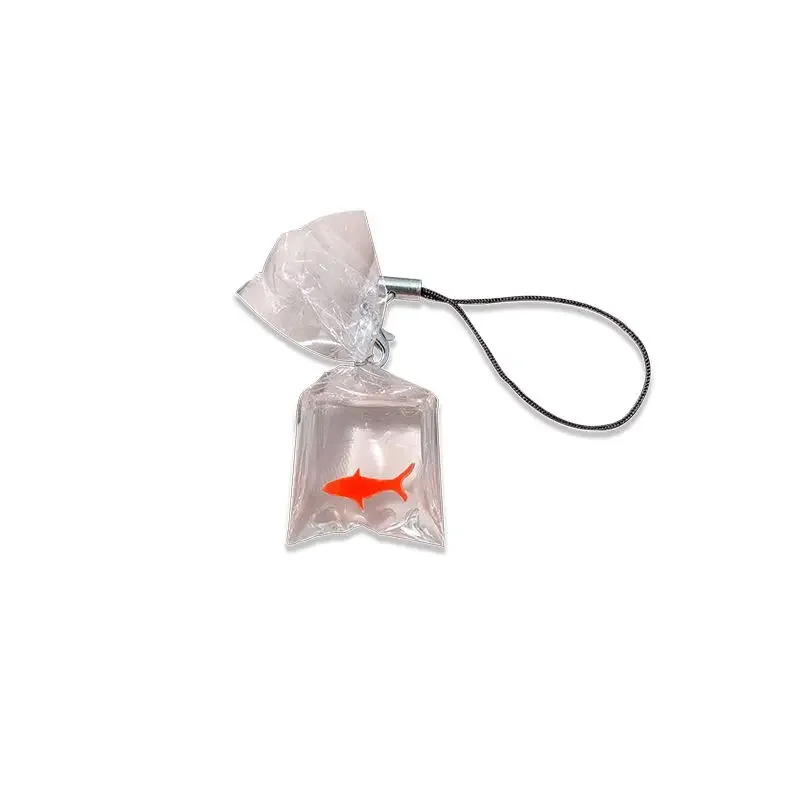 Kawaii Fish Phone Charms Strap Lanyard Cute Women Chain Pendant For Keys Bags Lovely Accessories