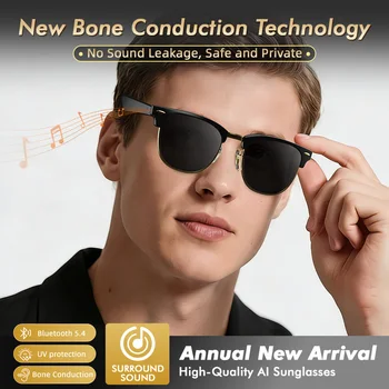 Smart Glasses with Speaker, Bluetooth glasses for Men and Women with Outdoor UV Protection,Support Voice Assistant/Android/Mac 2