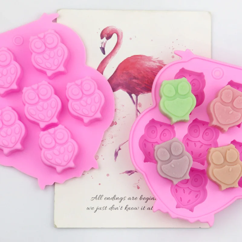 

Pig Silicone Mould Cute Animal Cat Owl Cake Mold Chocolate Jelly Candy Baking Tools Kitchen Accessories Bakeware