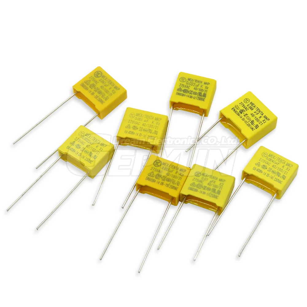 10 stücke x2 Sicherheits kondensator Polypropylen folie 15mm 275vac 275v 0,022 uf 0,047 uf 0,1 uf 0,15 uf 0,22 uf 0,33 uf 0,47 uf 0,68 uf 1uf – Detail 1