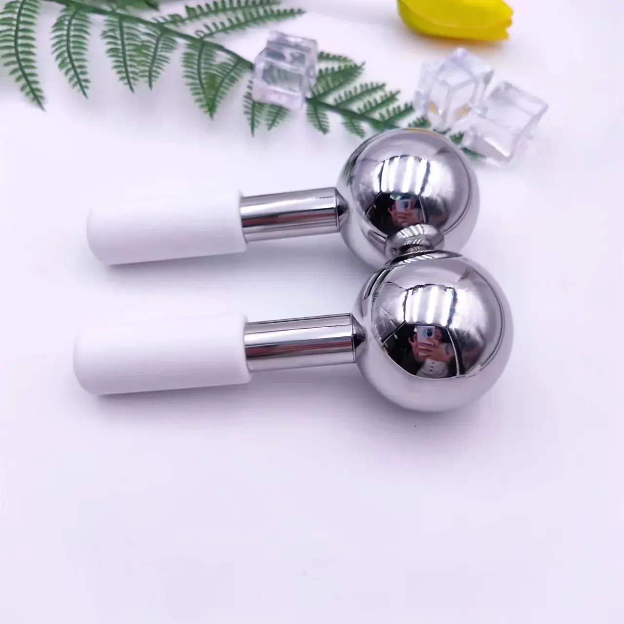Face Massager Lifting for Wrinkles Stainless Steel Ice Ball Eye SPA Body Massage Facial Relax Beauty Tools Skincare