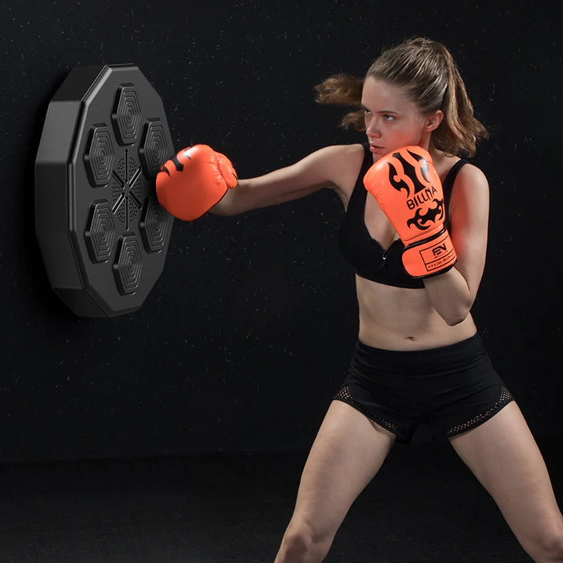 

Музыкальная боксерская тренировка реакции оборудование для фитнеса мишень для бокса интеллектуальная Bluetooth боксерская настенная мишень