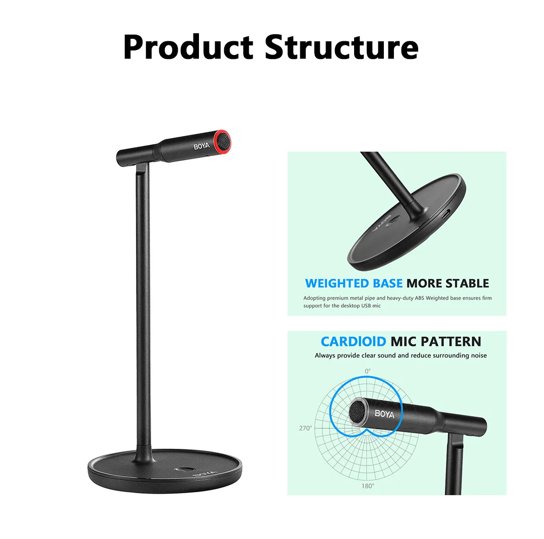 Boya BY-CM1 Desktop USB Microphone in Bangladesh